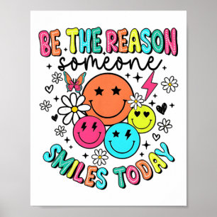 Poster Seja o Motivo de Alguém Sorrir Hoje Saúde Mental S
