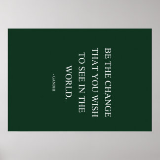 Póster Seja o verde