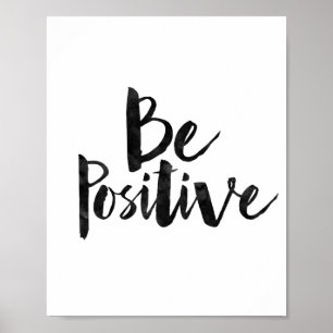 Póster Seja positivo