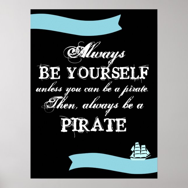 Póster Seja sempre você mesmo... (Frente)