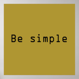 Poster seja simples