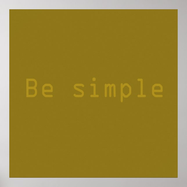 Poster seja simples (Frente)