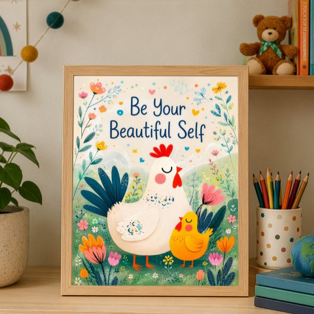 Poster Seja Sua Bela Floral Inspiração (Criador carregado)