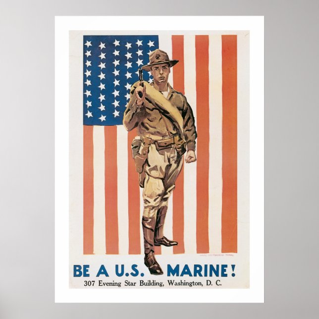Póster Seja Um Fuzileiro Americano! (Frente)
