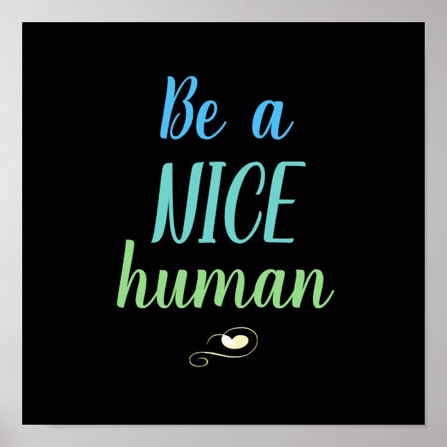 Poster Seja um Humano Legal (Frente)