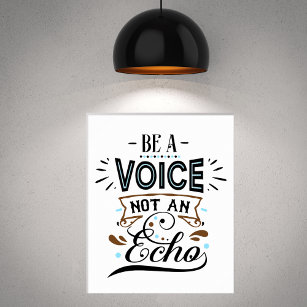 Poster Seja Uma Arte De Palavras Inspiradora De Voz