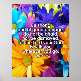 Póster Seja uma escritura de Bíblia forte