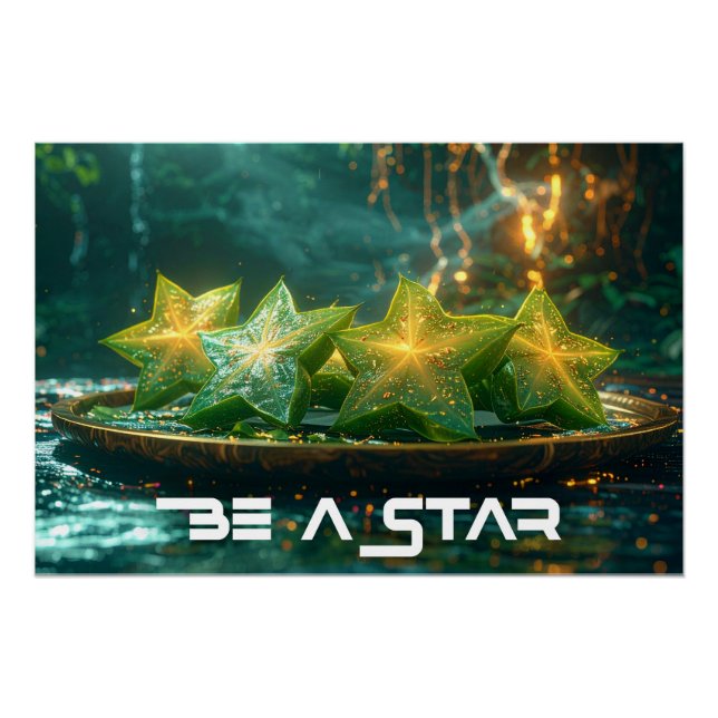 PÓSTER SEJA UMA ESTRELA - SEJA DIFERENTE (Frente)
