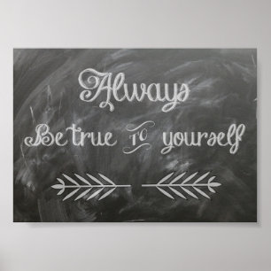 Poster Seja Verdadeiro Com Você Mesmo