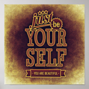 Poster Seja você mesmo