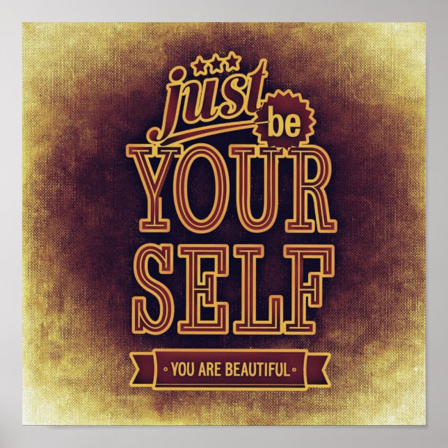 Poster Seja você mesmo (Frente)
