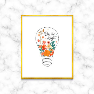 Poster Sejam as palavras leves de encorajamento