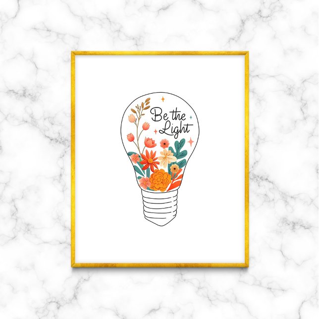 Poster Sejam as palavras leves de encorajamento (Criador carregado)