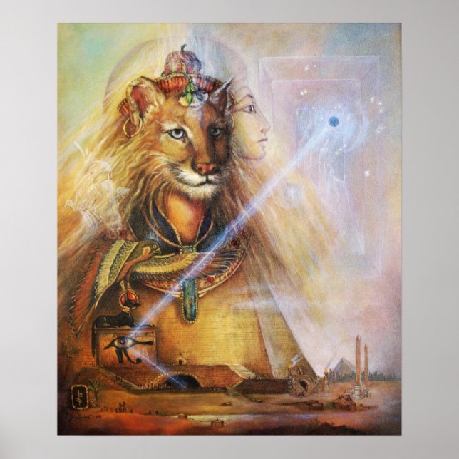 Poster SEKHMET - A Deusa do Leão Egípcio (Frente)