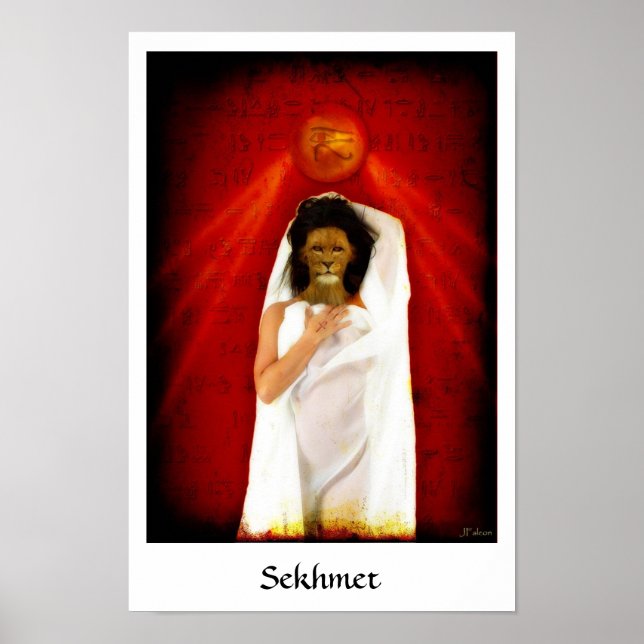 Poster Sekhmet, dama dos Red Linens (Frente)