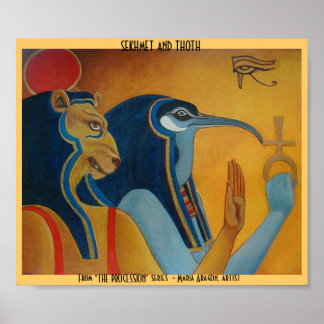 Póster Sekhmet e Thoth