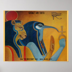 Póster Sekhmet e Thoth