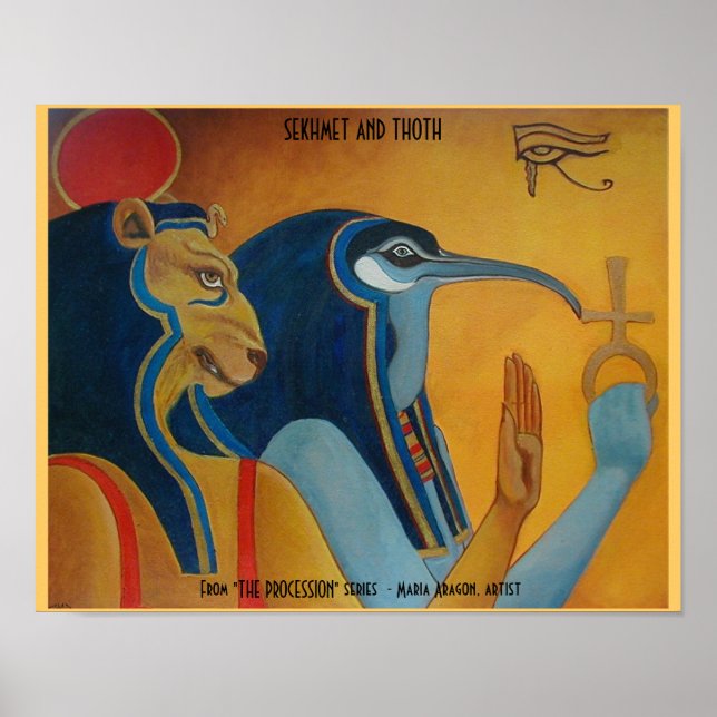 Póster Sekhmet e Thoth (Frente)