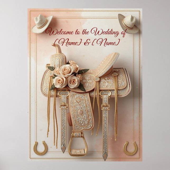 Poster Sela & Brilho – Pôsteres & Sinalização de Casament (Frente)