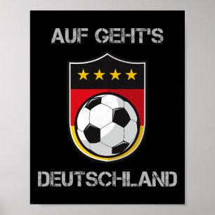 Poster Seleção Alemã de Futebol Deutschland National 