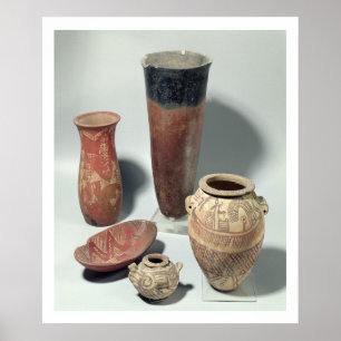 Poster Seleção dos vasos, período de Naqada I/II,