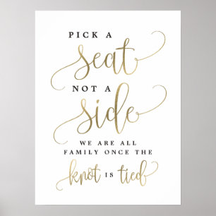 Poster Selecionar Um Assento Não Um Sinal De Casamento L