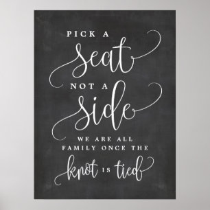 Poster Selecionar Um Assento Não Um Sinal De Casamento L