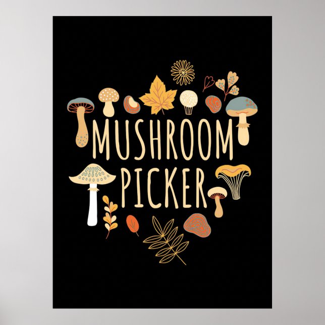 Poster Seletor de Mushroom Ordenado (Frente)