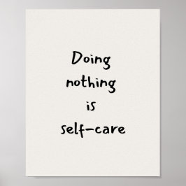 Poster Self-care quote