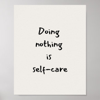 Poster Self-care quote