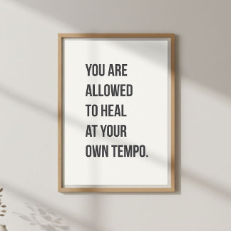 Poster Self Care Quote. Mindful Living