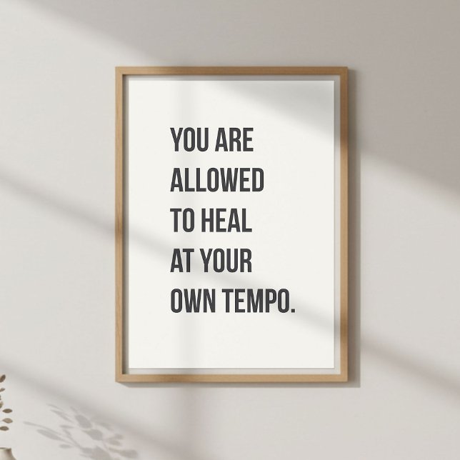Poster Self Care Quote. Mindful Living (Criador carregado)