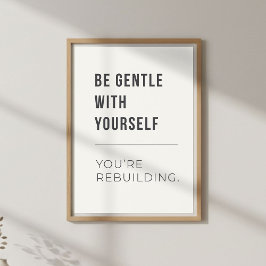 Poster Self Compassion Decor. Mental Wellness