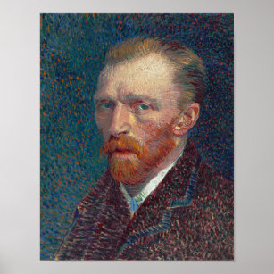Poster Self-Portrait 1887 by Vincent van Gogh