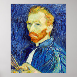Poster Self-Portrait (1889) by Vincent Van Gogh