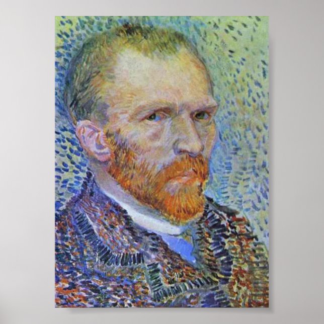 Poster Self-Portrait by Vincent Van Gogh (Frente)