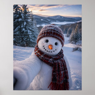 Poster Selfie do Boneco de Neve