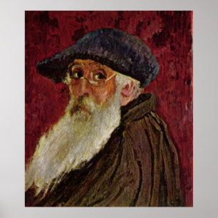Póster Selfportrait 1898 do retrato de auto de Camille