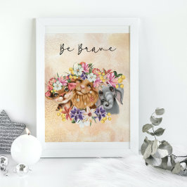 Poster Selgle Safari - chá de fraldas com coloração de ág