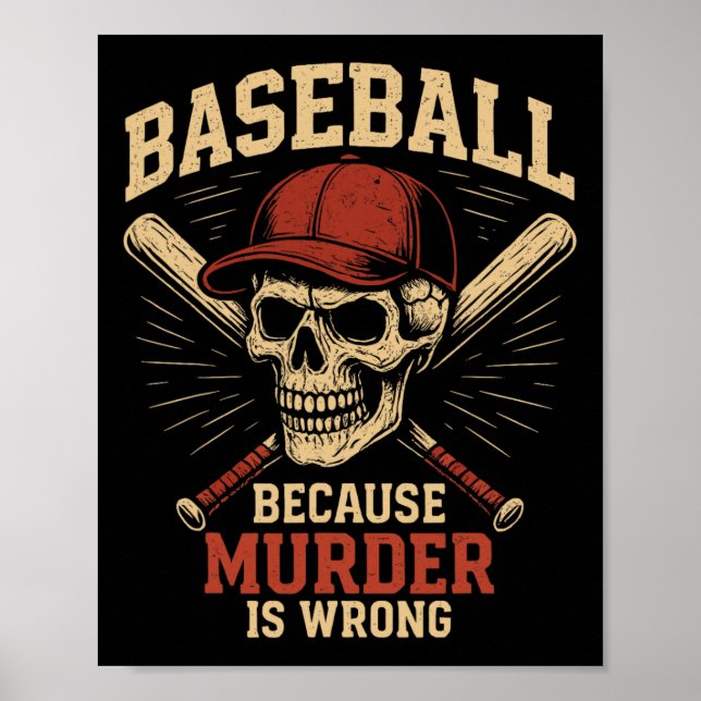 Poster Sell Because Murder Is Wrong Funny Softll Player  (Frente)