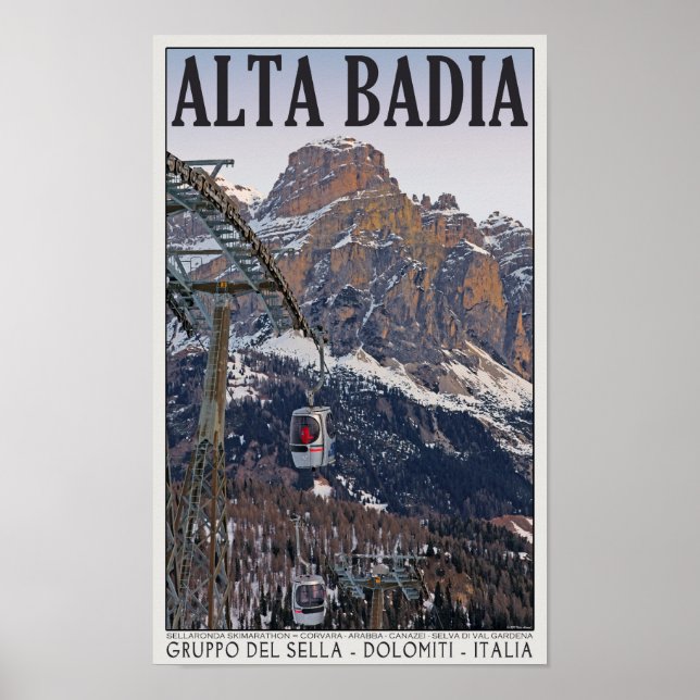 Poster Sella Ronda - Alta Badia Gondola (Frente)