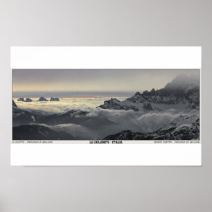 Póster Sella Ronda - panorama de Monte Civetta