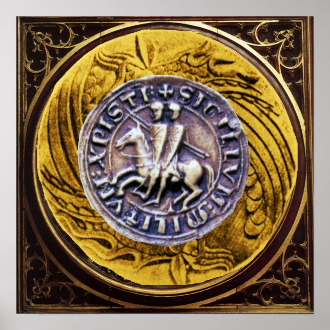 PÓSTER SELLO DOS CAVALEIROS TEMPLÁRIOS (Frente)