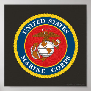 Póster Selo 1 do Corpo do Marines