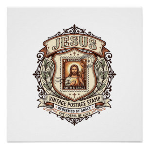 Póster Selo Antigo de Jesus Selo Antigo de Jesus 