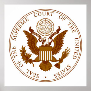Póster Selo da corte suprema dos Estados Unidos