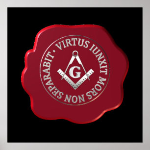 Póster Selo de cera másico