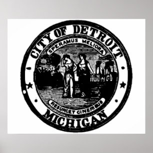 Póster Selo de Detroit