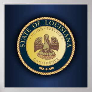 Póster Selo de Louisiana