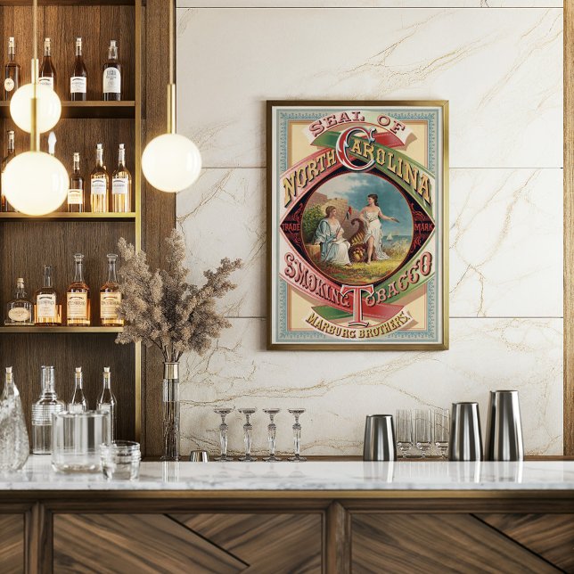 Poster Selo de propaganda de cigarro de primeira página d (Criador carregado)